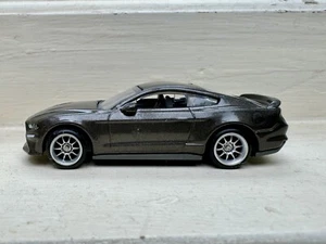 Matchbox’19 Ford Mustang Coupe Grey With Custom Wheels Swapped - Picture 1 of 6