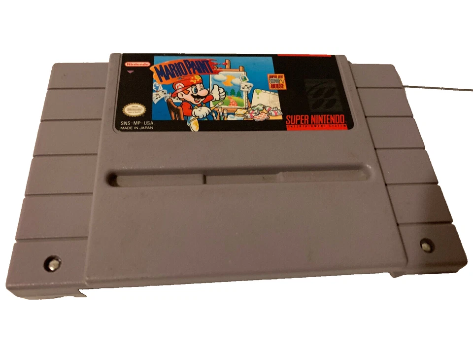 MARIO PAINT SUPERNINTENDO NES VIDEO CARTRIDGE USED VINTAGE QTY-1 - Image 1 of 1
