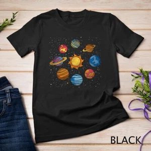 Sonnensystem Astronomie Unisex T-Shirt - Bild 1 von 15