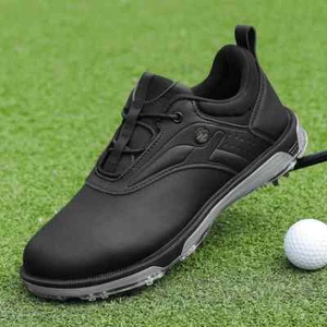 Golf Shoes Waterproof Golfer Sport Man Ankle Golfing Non Slip Walking Sneakers - Picture 1 of 26