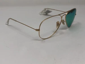 RAY-BAN RB3025 112/P9 Sunglasses Frame Italy Aviator Gold/Clear 58-14-135 IW43 - Picture 1 of 8