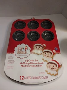 NEW Wilton Elf On The Shelf Baking Cookie Pan & Recipe 12 Spaces 3" Non-Stick E1 - Picture 1 of 6