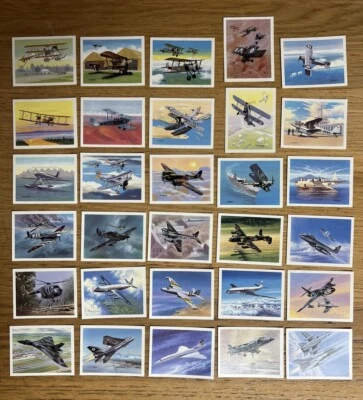 Tom Thumb History Of British Aviation Series Of 30 Cards Complete Set - Image 1 of 4