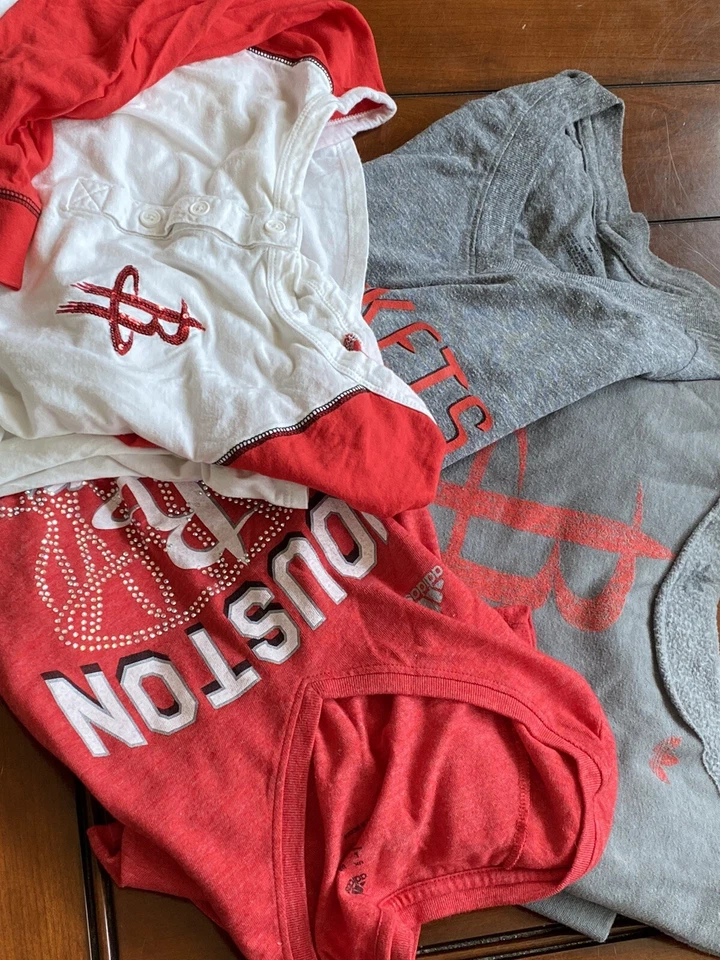 Lote de 4 camisetas M/L de Houston Rockets Foto 1 de 4