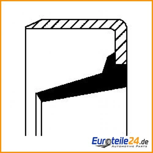 Anillo de sellado del eje, cubo de rueda CORTECO 12017123B para Ford Escort V Foto 1 de 1