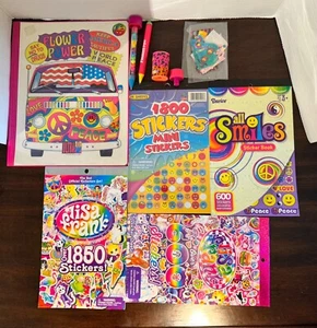 Lote de Colección Lisa Frank Cubierta de Cuaderno - Libro de Pegatinas - Caleidoscopio y Más - Imagen 1 de 6