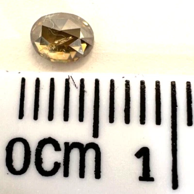 Aust. Argyle .30 Ct Champagne Colour, Oval Shape Polished Diamond - Image 1 of 4