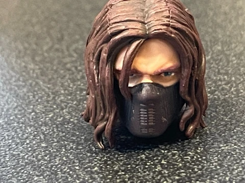 Marvel Legends 6" WINTER SOLDIER Figure {Head Only} (MINT) (Cap America) Masked Cover