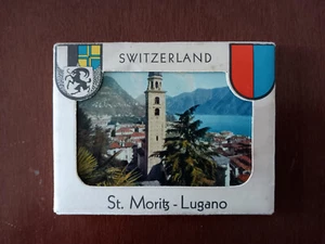 ST. MORITZ LUGANO - 20 MINI VEDUTE (MINI CARTOLINE) RICORDO PRIMI ANNI '60 - Foto 1 di 5