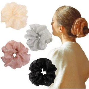 Oversized Scrunchies Jumbo Organza Scrunchies Large Chiffon Scrunchies Giant ... - Picture 1 of 6