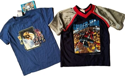 LOT 2: NWT JUST SURF IT Boys/Youth Summer + SUPERMAN T Shirt COSTUME XS 4/5 LOT - Image 1 of 3
