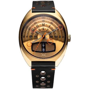 Xeric Halograph III Automatic Vintage Gold Watch - Brand New - Picture 1 of 7