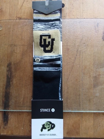 Colorado Buffaloes Stance Socks NCAA Large 9-12 New University Varsity CU NWT Cover