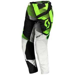 Taglia 30 / 46 - Pantaloni Uomo Scott 350 Dirt Nero Verde Pants Cross Enduro - Bild 1 von 3
