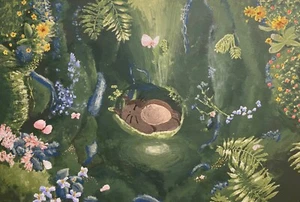 Totoro's Den Original Gouache Painting - Picture 1 of 2