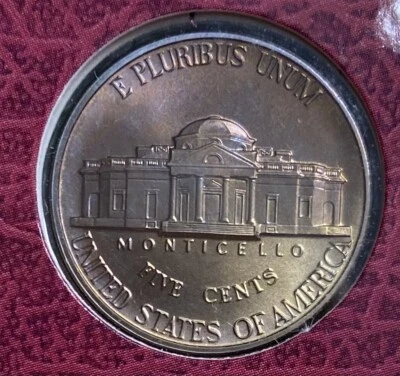 1994-P Jefferson Nickel Specimen! Rare Matte Finish - ONLY 25,000 MADE     #7402 - Image 1 of 3