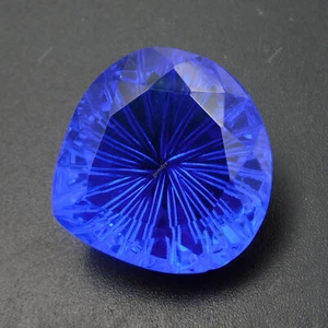 50.00 Ct Natural Blue Quartz Pear Cut Gorgeous CERTIFIED Loose Gemstone - Picture 1 of 13