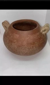 Antiguo cuenco de cerámica hecho a mano maya coleccionable Guatemala 4x5,5 - Imagen 1 de 4