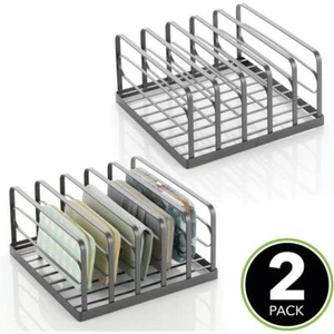 Clutch Organizer Set graphit 2 Stück Handtaschen Aufbewahrung Ablage mDesign - Bild 1 von 9