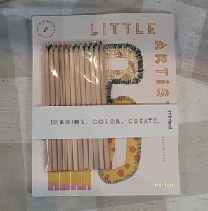 The Minted Children’s (and Adults) Coloring Book With Coloring Pencils - Gift - Picture 1 of 2