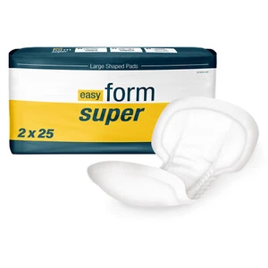 50x Large Incontinence Pads | Forma-Care Easy Form Super 1800ml Unisex Pads 60cm - Picture 1 of 7