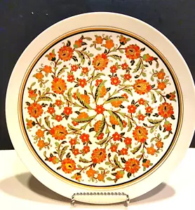 Vintage Hand Decorated Turkish Ceramic Hanging Plate, UPS Sumerbank Signed EUC - Picture 1 of 10