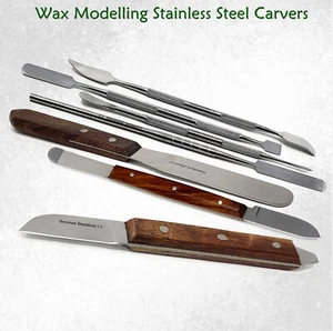 Dental Knife Wax Modelling Carvers Alginate Plaster Spatula Fahen Lab Instrument - Picture 1 of 22