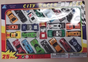 US Toy Company MU499 City Racer Druckguss Metall Auto Set Set 1:64 Maßstab, 25er-Pack - Bild 1 von 3
