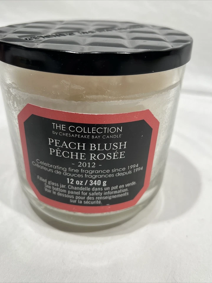 The Collection By Chesapeake Bay Peach Blush Candle 12oz Discontinued Rare - Image 1 of 4