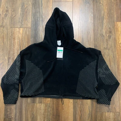 Толстовка с капюшоном женская Nike Pro Therma-FIT ADV укороченная флисовая черная DD6328-010 размер XL - Изображение 1 из 4