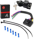 6Pin Ignition Key Switch & Repair Harness Pigtail Kit Compatible with Polaris Sp