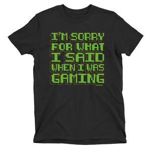 Kinder GAMING T-Shirt SORRY FOR WHAT I SAID lustig Gamer Jungen Mädchen Weihnachtsgeschenk - Bild 1 von 3