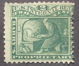 US# RS29 Barry's Proprietary 1 cent Proprietory Medicine stamp - Picture 1 of 3