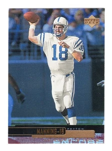 Tarjeta de fútbol americano Upper Deck Encore 1999 #71 Peyton Manning Colts - Imagen 1 de 2
