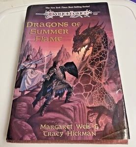 Dragonlance Dragons of Summer Flame by Hickman & Weis 1st edition 90s Hardcover - Foto 1 di 10
