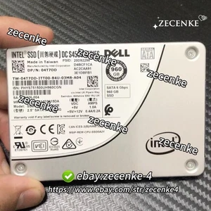 960GB Intel S4500 Series SSD 2.5" SATA III DP/N:04T7DD SSDSC2KB960G7R DELL 6Gbps - Picture 1 of 3
