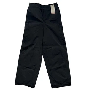 Calia Women’s Small Black Relaxed Fit High Rise Cargo Nylon Pants NWT $80 Baggy - Picture 1 of 7