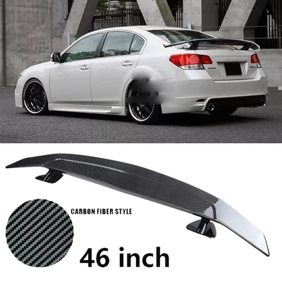For Subaru Legacy 46"Rear Trunk Spoiler Racing Lip GT Wing Carbon Fiber Style Foto 1 de 4