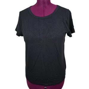 NEU Neu mit Etikett Damen J. Schwarzes kurzärmliges Oberteil "Girlfriend Tee" mit Rundhalsausschnitt | Größe L - Bild 1 von 10