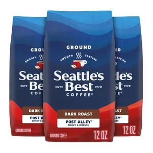 Seattle’s Best Coffee, Dark Roast Ground Coffee, Post Alley 100% Arabica, 3 Beutel - Bild 1 von 8