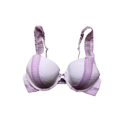 Aerie Push-up Bra 34B Lilac Purple Lace Trim Fairy Mermaid Coquette Feminine - Image 1 of 4