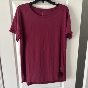 Amazon Essentials Damen Relaxed-Fit Kurzarm Rundhalsausschnitt - Burgund Large - Bild 1 von 6