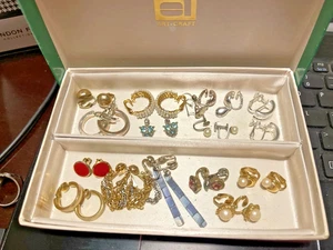 Colección de joyas patrimoniales - 15 pares de pendientes de clip vintage ponibles a juego - Imagen 1 de 9