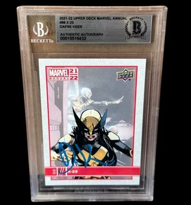 DAFNE KEEN SIGNED X-23 TRADING CARD 2021-22 UD MARVEL ANNUAL BECKETT (6 - Picture 1 of 1
