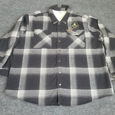 Jaqueta xadrez nova com etiquetas Matix Shacket Sherpa forrada 4XL - Imagem 1 de 4