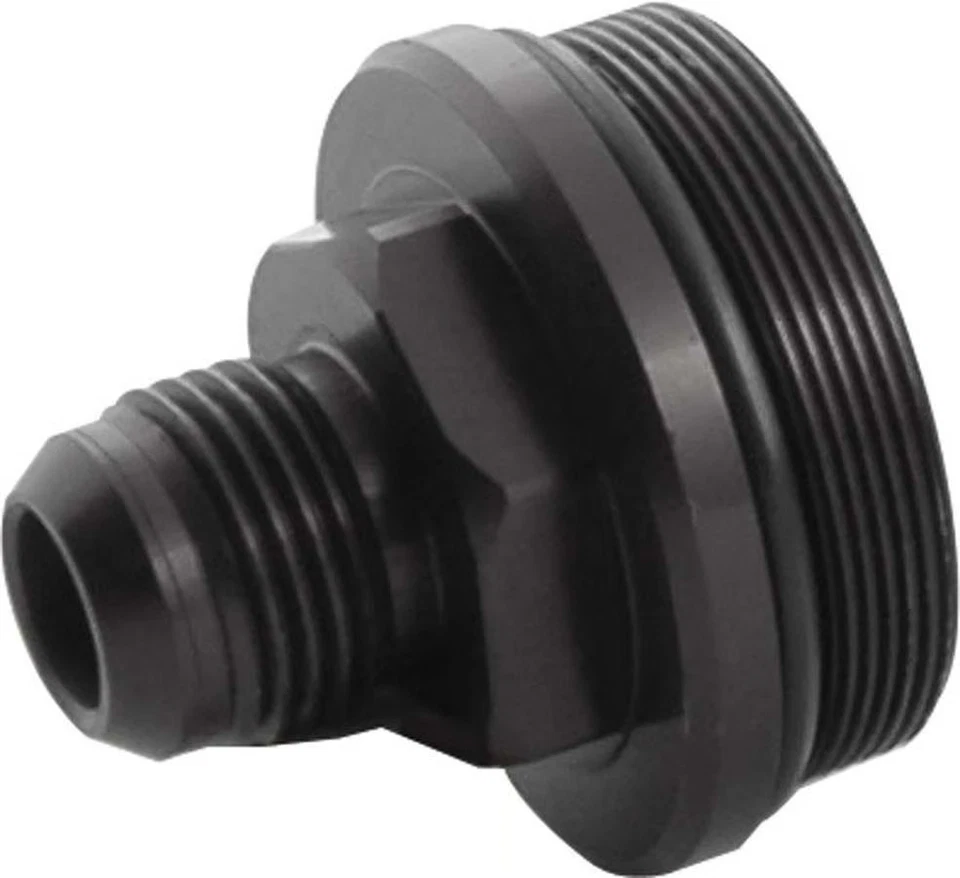 Allstar ALL40225 Fuel Filter End Cap -12 AN Male - Black Anodized Aluminum - - Image 1 of 1