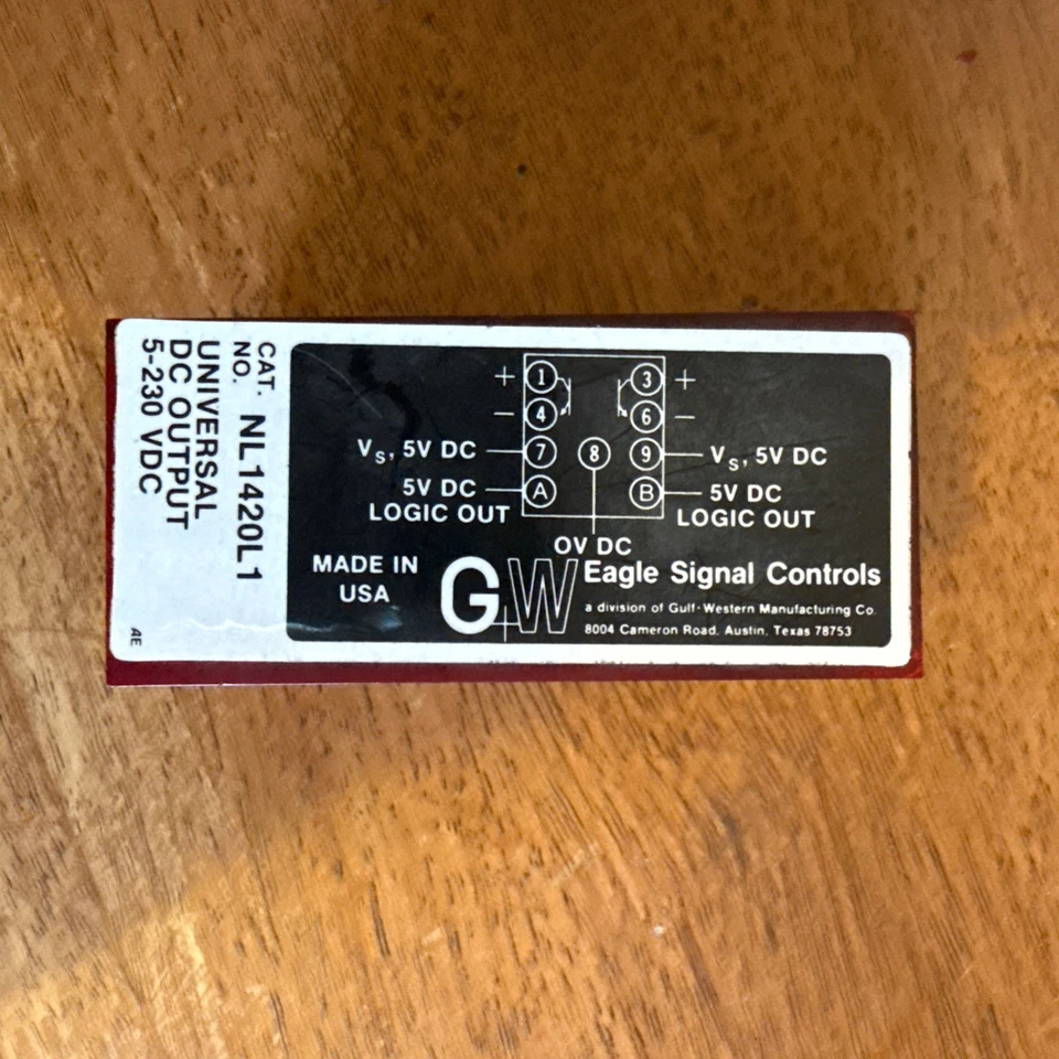 Eagle Signal - Universal DC Output 5-230 vdc Relay - NL-1420L1 - Image 1 of 2