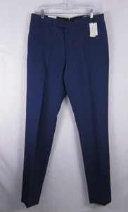 Banana Republic Mens Wool Suit Pant Tailored Slim Fit Signature Suit Blue 33x34 - Picture 1 of 13