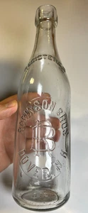 Antike ROBINSON BROS DOVER New Hampshire NH Sodaflasche früher Klecksverschluss Klecksverschluss - Bild 1 von 19