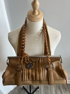 Perfect! Lanvin Paris Purse Brown Leather Pandora Bowling Bag $1400 - Picture 1 of 8